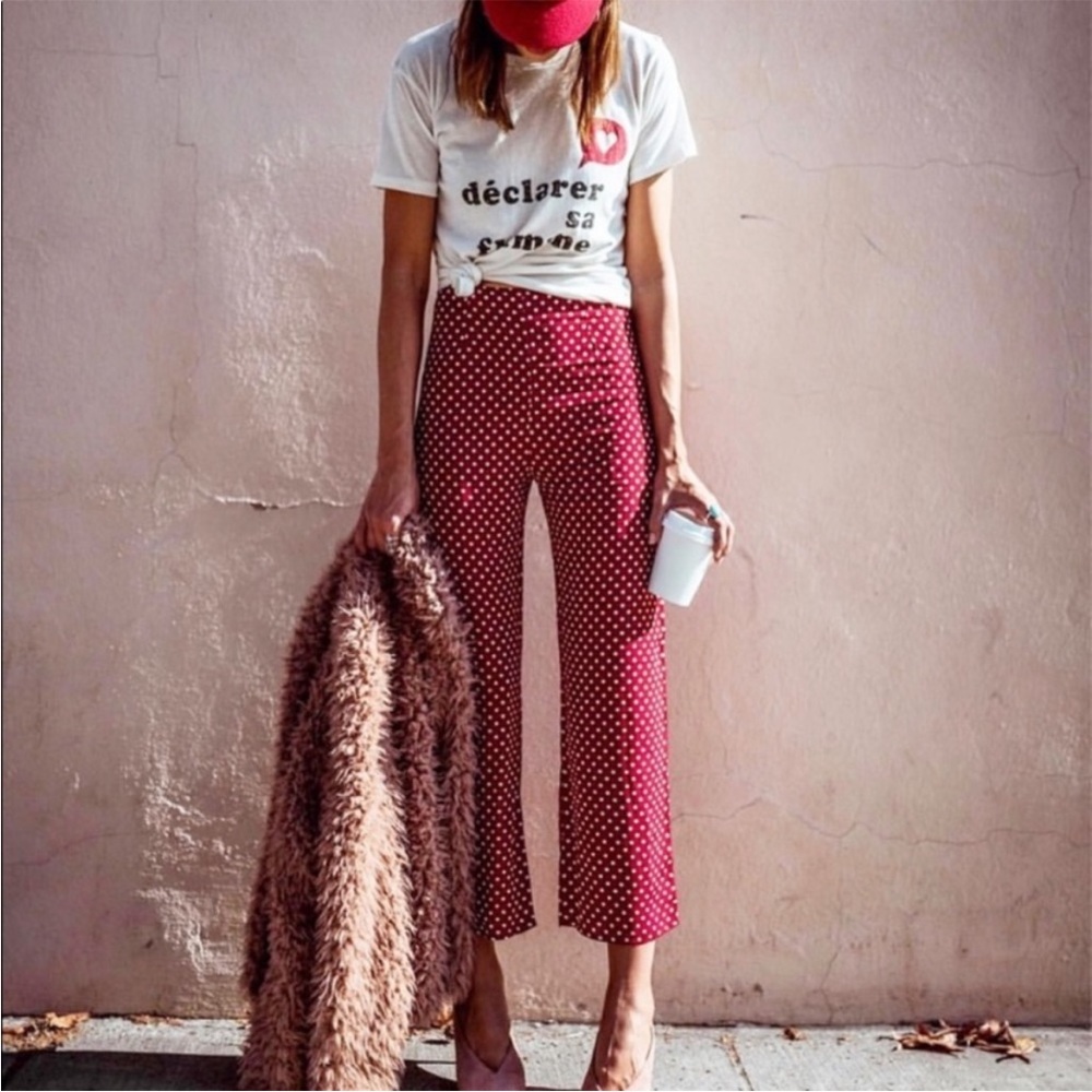 Red Polka Dot Flynn Skye Pants